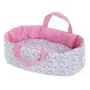 Corolle Couffin Floral pour Poupon 30 cm - Accessoire de Transport et Sommeil pour Enfants à Partir de 18 Mois - Rose Design Fleuri