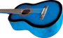 EKO CS-10 Guitare Classique 4/4 Studio 10, Blue Burst