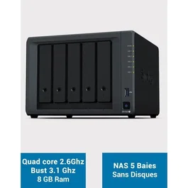 Synology DS1522+ Serveur NAS 5 baies extensible