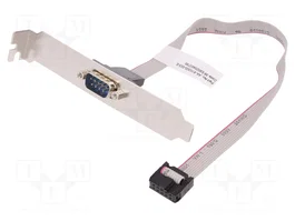 DIGITUS Câble D-Sub 9 Broches vers IDC 2x5 Broches, 250 mm, Beige
