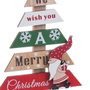 BigBuy Home Sapin de Noël Multicouleur Bois 14 x 4,5 x 26 cm