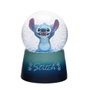 WIDDOP & CO Boule à neige Stitch Disney en cristal avec support décoratif en résine bleue et effet paillettes