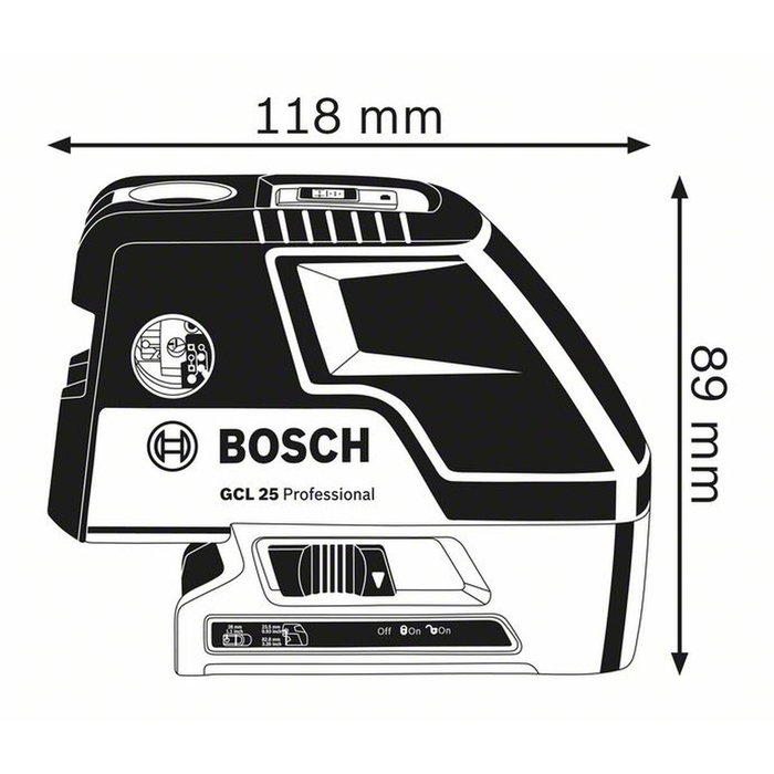 Bosch GCL 25 Professional Niveau Laser Bleu