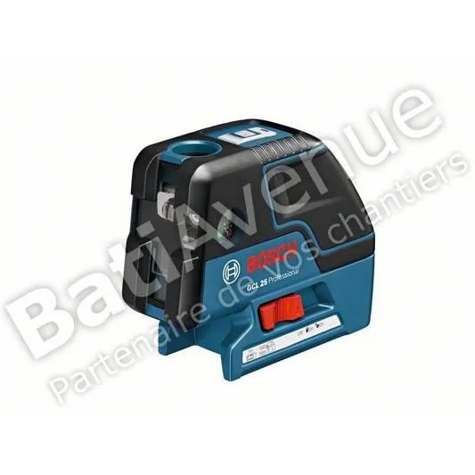 Bosch Niveau Laser GCL 25 Professional - Niveau Laser Rotatif Sans Fil - Précision 2 mm - Compact et Robuste (IP 54) - Outil de Mise à Niveau et de Report