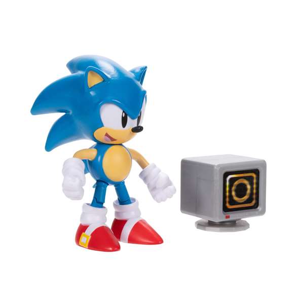 Jakks Pacific Figurine Sonic articulée 10 cm - Personnages assortis : Classic Sonic, Neo Metal Sonic, Rouge the Bat, Silver - Figurine PVC