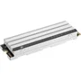 Corsair MP600 ELITE 1TB SSD Interne Gen4 PCIe x4 NVMe M.2 pour PS5 avec dissipateur LP - Blanc