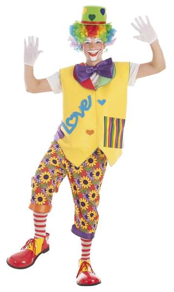 Creaciones Llopis - Costume adulte Clown Love Taille L Creaciones Llopis - Costume adulte Clown Love Taille L