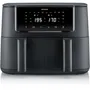 Severin FR2463 - Friteuse sans huile Airfryer, 8L double cuve, 10 programmes, 2600W, température réglable 200°C, maintien au chaud, nettoyage facile