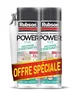 Rubson - Lot de 2 aérosols de mousse expansive polyuréthane Power Pure, 21 L, adhérence multi-supports, isolant thermique et acoustique, ponçable et peinture