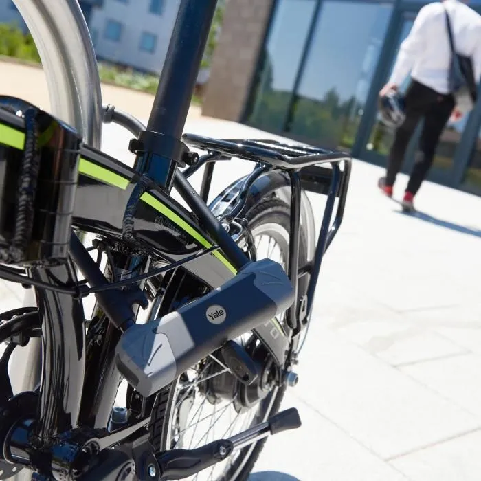 Yale YUL3/14/230/1 Antivol Vélo U Cadenas à Clé - 23x11,5x14 cm - Certifié Sold Secure Gold, Garantie à Vie, 4 Clés Incluses - Acier Cémenté pour VTT, Moto, Scooter, Mobilier Jardin