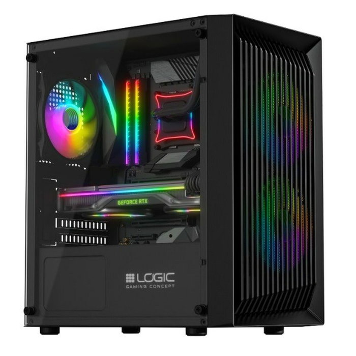 Boîtier ATX semi-tour Logic ATOS ARGB Noir Boîtier ATX semi-tour Logic ATOS ARGB Noir