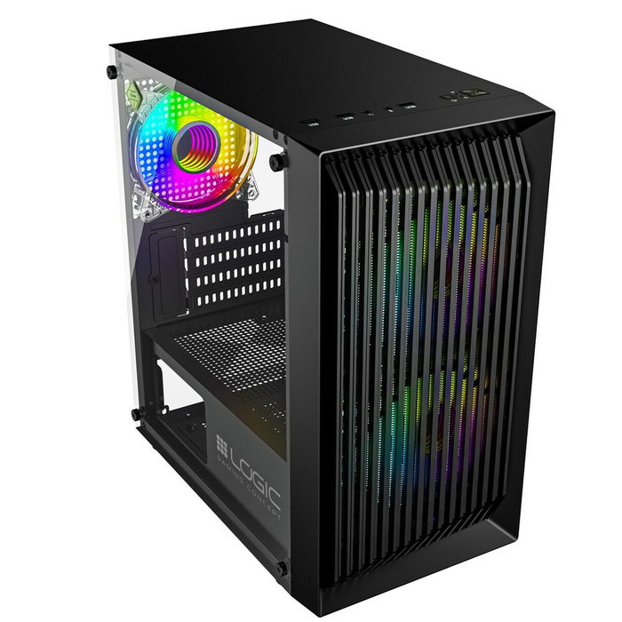 Boîtier ATX semi-tour Logic ATOS ARGB Noir Boîtier ATX semi-tour Logic ATOS ARGB Noir