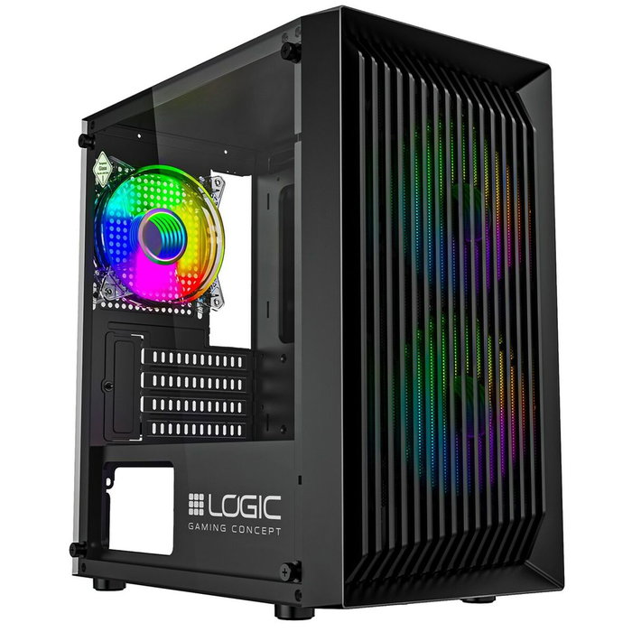 Boîtier ATX semi-tour Logic ATOS ARGB Noir Boîtier ATX semi-tour Logic ATOS ARGB Noir