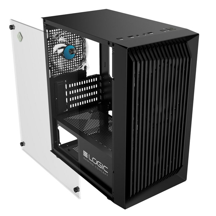Boîtier ATX semi-tour Logic ATOS ARGB Noir Boîtier ATX semi-tour Logic ATOS ARGB Noir