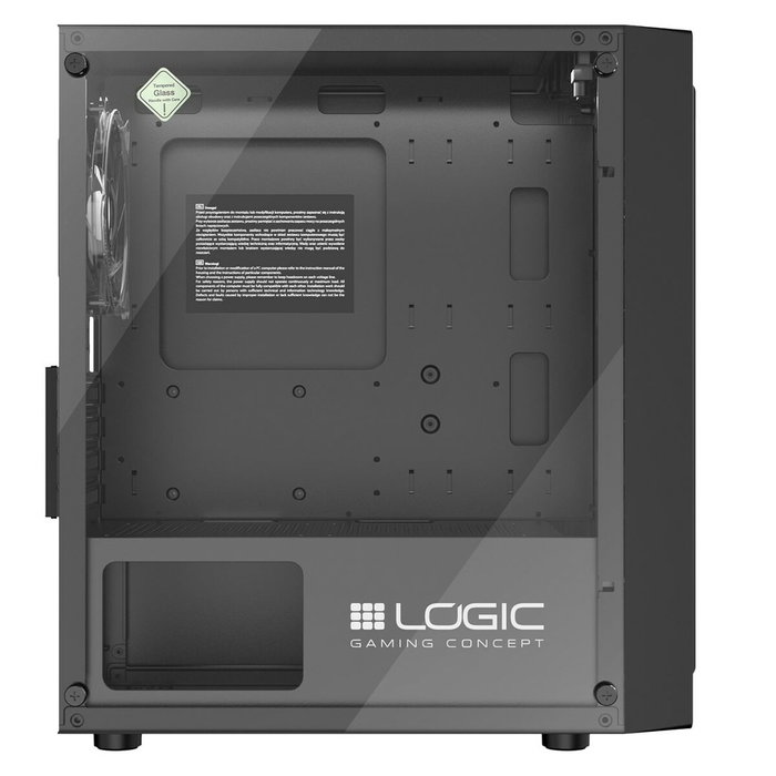 Boîtier ATX semi-tour Logic ATOS ARGB Noir Boîtier ATX semi-tour Logic ATOS ARGB Noir