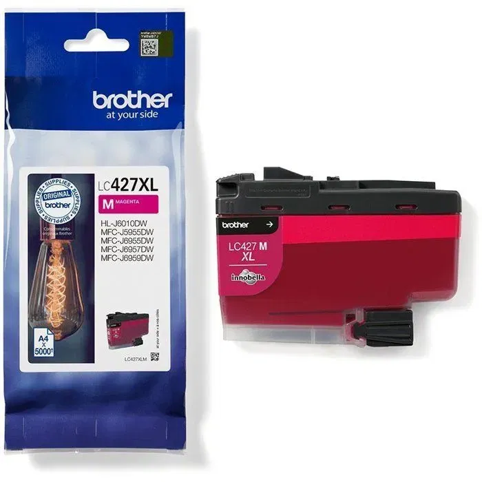 Brother Cartouche d'encre LC427XLM Magenta - Rendement 5000 pages - Compatible MFC-J6955DW, MFC-J6957DW, MFC-J5955DW, HL-J6010DW