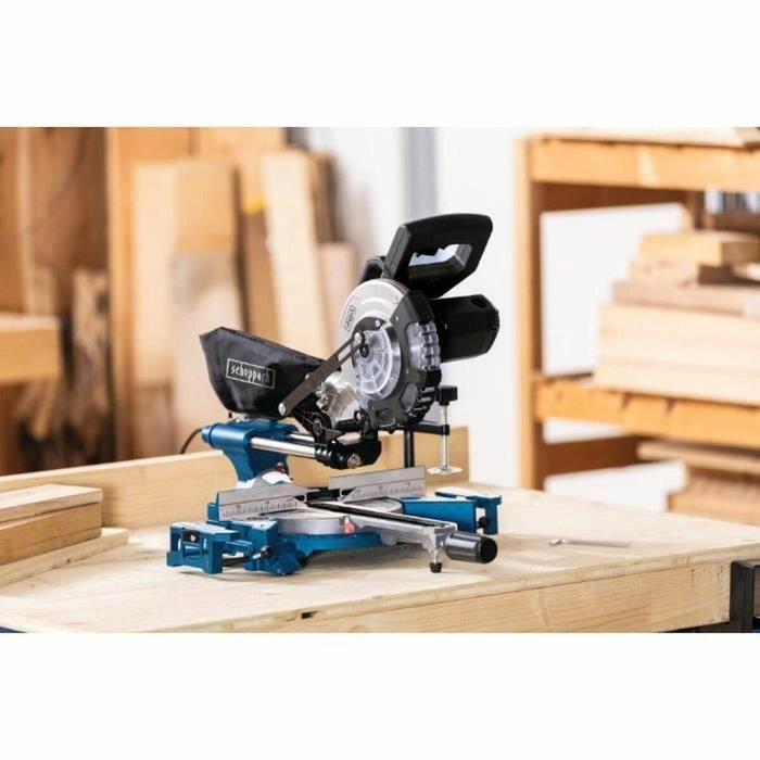 Scheppach HM 185 Scie à onglet radiale 1400 W - Lame 185 mm
