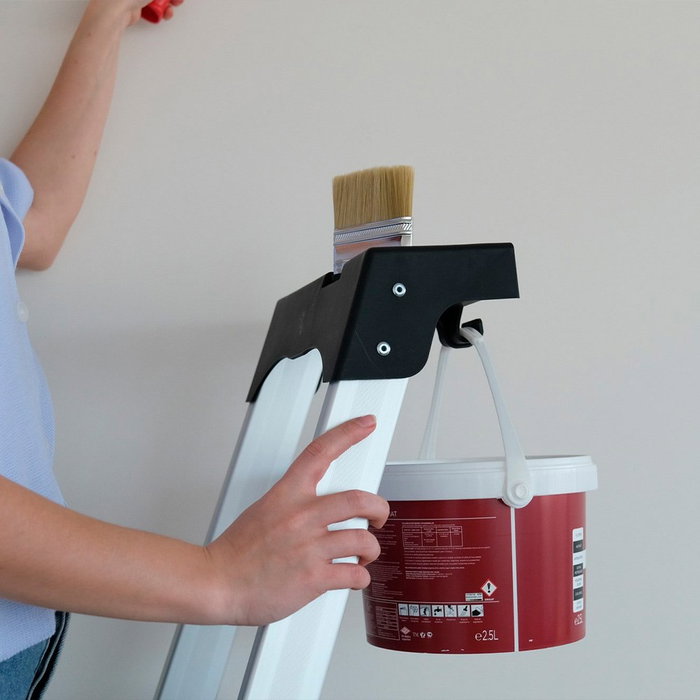 Persum Échelle professionnelle Delux 6 marches en aluminium