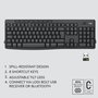 Logitech MK370 - Combo clavier et souris sans fil pour entreprise, clavier résistant aux éclaboussures et souris silencieuse avec connectivité USB/BT
