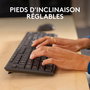 Logitech MK370 - Combo clavier et souris sans fil pour entreprise, clavier résistant aux éclaboussures et souris silencieuse avec connectivité USB/BT