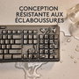 Logitech MK370 - Combo clavier et souris sans fil pour entreprise, clavier résistant aux éclaboussures et souris silencieuse avec connectivité USB/BT