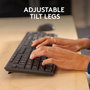 Logitech MK370 - Combo clavier et souris sans fil pour entreprise, clavier résistant aux éclaboussures et souris silencieuse avec connectivité USB/BT