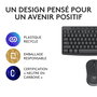 Logitech MK370 - Combo clavier et souris sans fil pour entreprise, clavier résistant aux éclaboussures et souris silencieuse avec connectivité USB/BT