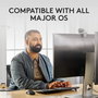 Logitech MK370 - Combo clavier et souris sans fil pour entreprise, clavier résistant aux éclaboussures et souris silencieuse avec connectivité USB/BT