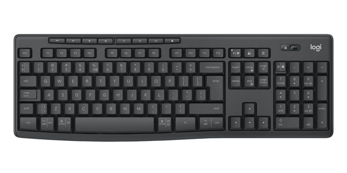 Logitech MK370 - Combo clavier et souris sans fil pour entreprise, clavier résistant aux éclaboussures et souris silencieuse avec connectivité USB/BT