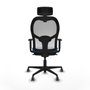 Piqueras y Crespo Chaise de Bureau 1D036G2 Bleu clair
