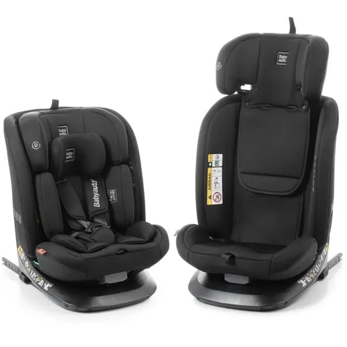 Babyauto ACROSS Siège auto pivotant 360°, Groupe 0/1/2/3 (40-150 cm), i-Size, Isofix, inclinable, avec réducteur, Noir Babyauto ACROSS Siège auto pivotant 360°, Groupe 0/1/2/3 (40-150 cm), i-Size, Isofix, inclinable, avec réducteur, Noir