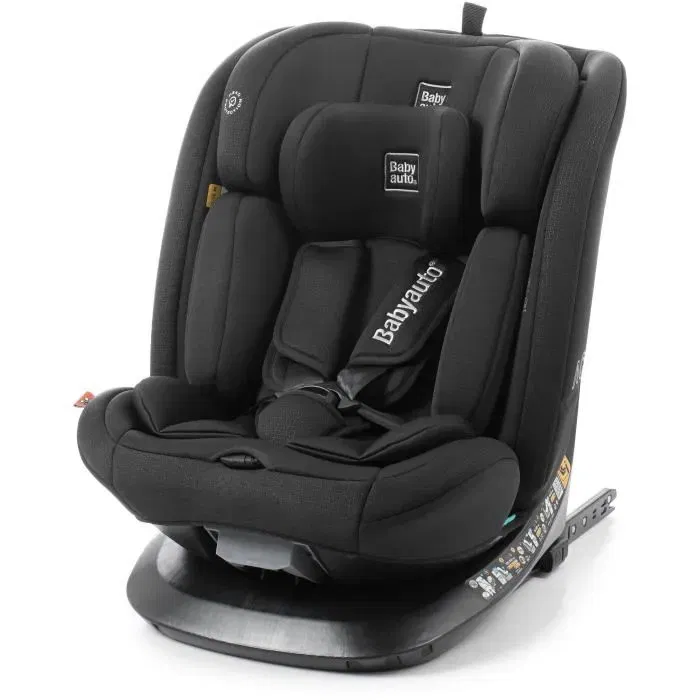 Babyauto ACROSS Siège auto pivotant 360°, Groupe 0/1/2/3 (40-150 cm), i-Size, Isofix, inclinable, avec réducteur, Noir Babyauto ACROSS Siège auto pivotant 360°, Groupe 0/1/2/3 (40-150 cm), i-Size, Isofix, inclinable, avec réducteur, Noir