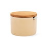 Quid Sucrier Tu Y Yo en Porcelaine et Bambou Beige 9,5x9,5x8 cm (24 Unités)
