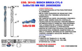Bosch Mèche CYL-9 5 x 90 x 150 mm