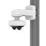 Hanwha Wall&Pole Mount - Support mural et sur poteau en aluminium et polycarbonate (PC) - Dimensions 318.5x137x183mm - Compatible avec nombreuses caméras