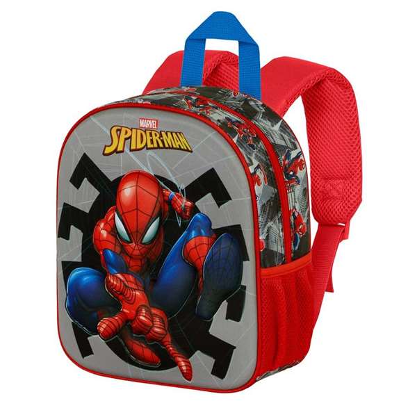 Karactermania Mochila 3D Elite Spiderman Symbol - Sac à dos pour enfant motif Spider-Man 3D, dimensions 26 x 11 x 31 cm, matériau polyester et EVA