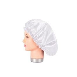 Bifull Bonnet en Satin Blanc Anti-Frizz