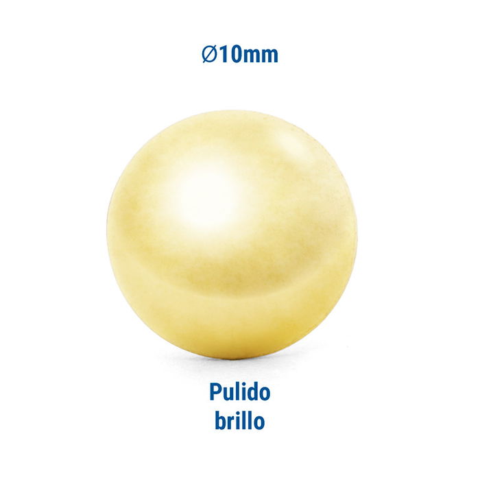 Q&Q Tachuela Lisa Hierro Latonado Ø10 Diam.Tach 10Mm. Acabado Pulido Brillo (Set de 100) Q&Q Tachuela Lisa Hierro Latonado Ø10 Diam.Tach 10Mm. Acabado Pulido Brillo (Set de 100)