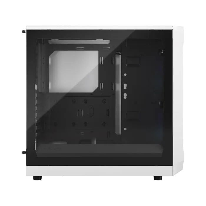 Fractal Design Focus 2 Boîtier PC Blanc avec Panneau Latéral en Verre Teinté Clair et Éclairage RGB