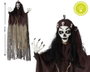 BigBuy Carnival Gitana pendante fantôme avec robe marron et yeux lumineux 120cm