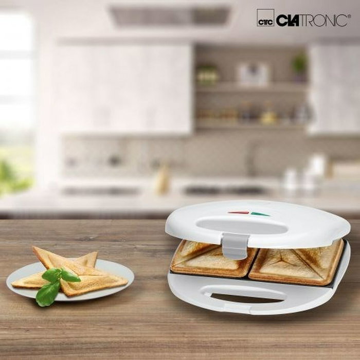 Clatronic ST 3477 Machine à sandwich Blanc 750 W Clatronic ST 3477 Machine à sandwich Blanc 750 W