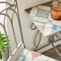 Basics Chaise Pliante Bistro Métal/Mosaïque Marrakech pour Extérieur 38 x 50 x 89 cm