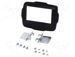 PER.PIC. Cadre de radio 2 DIN noir pour Jeep Renegade