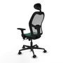 Piqueras y Crespo Chaise de Bureau avec Appui-tête Jorquera 3D036N1 Vert