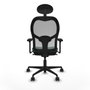 Piqueras y Crespo Chaise de Bureau avec Appui-tête Jorquera 3D036N1 Vert