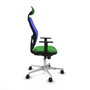 Piqueras y Crespo Chaise de Bureau Jorquera 1D086N1 Vert avec Appui-tête