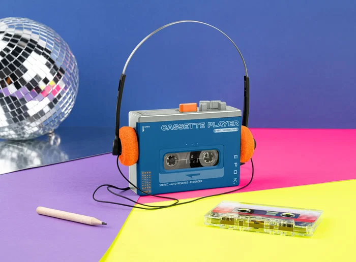 Bigben Baladeur Cassette REWIND+ Bluetooth - Bleu