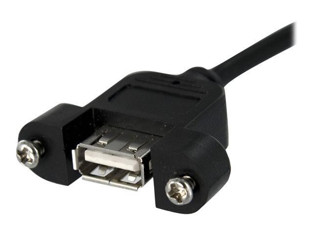 Startechcom Câble USB 2.0 Montage en Panneau 4 Broches vers USB A Femelle 30cm pour PC