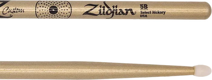 Zildjian Baquetas Z Custom Le 5B Nylon Gold Chroma - Édition Limitée