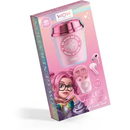 Kids Licensing Talkie-walkie Vision Kids WOW GENERATION Rose - Portée 1 km, écran LCD, 16 canaux, mode Kid Zone, lampe torche - Pour enfants dès 5 ans